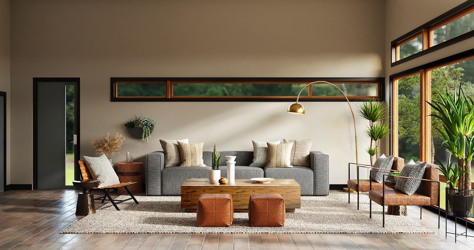 Salón de una vivienda de lujo